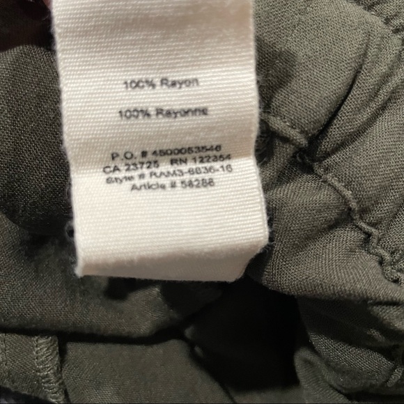 Aritzia TNA Grenville Pant Olive Green XS - Picture 6 of 6